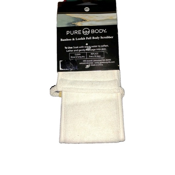Pure Body Bamboo Loofah Full Body Scrubber Made with All Natural Materials 1 ct - Picture 2 of 2